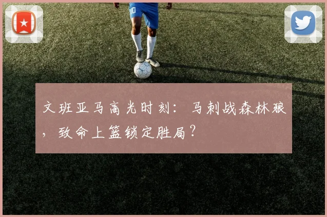 文班亚马高光时刻：马刺战森林狼，致命上篮锁定胜局？